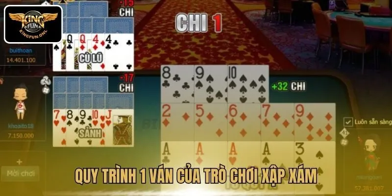 Tìm Hiểu Trò Chơi Xập Xám Trí Tuệ Tại Kingfun 3 Quy trình 1 ván của trò chơi Xập Xám